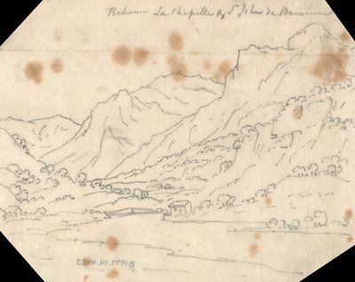 Between La Chapelle and St. John de Maurienne by John Robert Cozens